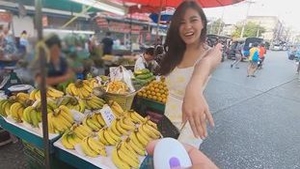 Vibrating Panty in Public with thai girlfriend